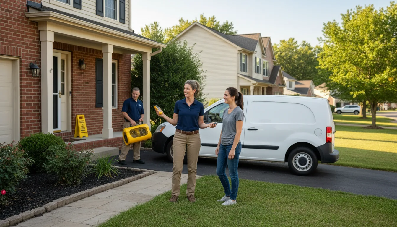 Residential water damage restoration in Hamilton, PA